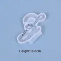 Silicone resin mold featuring cursive letter Z design for custom DIY pendant crafts - Cursive Letter Z (2.0x6.6cm)