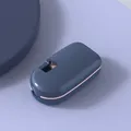 Dark blue portable pill cutter and organizer with minimalist design - Pill Cutter / Blue