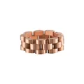 Elegante anello in acciaio al titanio stile cinturino orologio oro rosa, perfetto per la moda urban - Oro rosa
