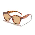 Klassieke cat-eye zonnebril met schildpadmotief en bruine glazen voor dames - Schildpad Montuur Bruine Lens