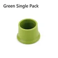 Green silicone wine bottle stopper, leak-proof food grade cap for preservation - Single Piece / Green