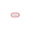 Elegantes rosa bonbonfarbenes Edelstahl-Panzerkettenarmband in 170 mm Länge Größe - 17cm / Hellrosa