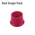 Vibrant red food-grade silicone wine bottle stopper, leak-proof preservation cap - Single Piece / Red