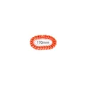 Korallenorangenes Edelstahl-Cuban-Gliederkettenarmband im Dopamin-Stil, 170 mm Länge - 17cm / Orange