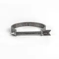Vintage Titanstahl Pfeil Armband mit graviertem Treasure All Text in antikem Silber - Antiksilber