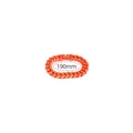 Modern vibrant orange stainless steel Cuban link bracelet showing 190mm length size - 19cm / Orange