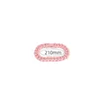 Pink candy-colored stainless steel Cuban link bracelet jewelry for women, 210mm length - 21cm / Light Pink