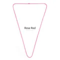 Rosarote Edelstahl-Kugelkette Halskette, lebhaftes Pink, trendiges Hip-Hop-Schmuckstück - Fuchsia