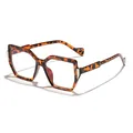 Modische quadratische Anti-Blaulicht-Brille mit Schildpatt-Muster für Damen und Herren - Schildpatt Kaffee Rahmen Anti-Blaulicht