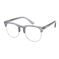 Gafas de ordenador anti luz azul de media montura gris transparente para niños - Gris Transparente