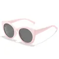 Lunettes de soleil chat roses élégantes pour enfants avec verres foncés. - Monture Rose Lentille Grise