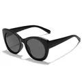 Lunettes de soleil noires carrées pour enfants, style urbain et protection UV pour filles. - Monture Noire Verres Gris