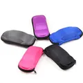 Set of five car-shaped portable hard shell glasses cases with zipper in multiple colors - Car Shaped Zipper Glasses Case