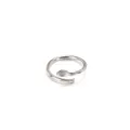 Einzigartiger Retro-Ring aus Edelstahl in Silberoptik für Herren und Damen, modisch - Größe 6 / Stahlfarben