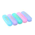 Translucent plastic eyeglass cases in assorted vibrant colors with gold stamping detail - Multicolor Transparent Glasses Box