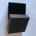 Boîte cadeau noire carrée pour bijoux ouverte avec couvercle et fond amovibles - Boîte