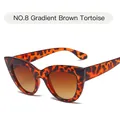 Gafas de sol vintage ojo de gato de carey con lentes degradadas marrones y protección UV - Carey / Té Degradado