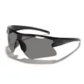 Gafas de sol deportivas para ciclismo con montura negra y lentes grises protección UV - Montura Negra Lente Gris