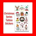 Waterproof Christmas cartoon temporary tattoo stickers set for festive holiday party favor - WJ-009 Style