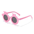 Cute pink rabbit-ear children's sunglasses for summer UV protection and parties - Rabbit Ear Style (6997) / Pink
