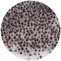 Vista macro detallada de cuentas de vidrio transparentes con núcleo púrpura para joyas - 20g/Paquete Pequeño / Púrpura / 2.0mm