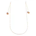 Gold glasses chain with cute Halloween pumpkin witch hat charms for face mask lanyard - Gold Pumpkin Style (C31)