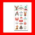 Wasserdichte Weihnachts-Cartoon-Tattoos Aufkleber für die Feiertags-Partydekoration - WJ-013 Stil