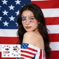 Wasserdichte US-Unabhängigkeitstag-Gesichtsaufkleber für die 4. Juli Party - BF-042 Stil (BF-042)