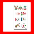 Wasserdichte Weihnachts-Tattoo-Aufkleber mit Cartoon-Motiven für festliche Partys - WJ-015 Stil