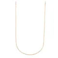 Gold-plated metal eyewear chain with lobster clasps and silicone loops - Gold Fine Chain (C44)