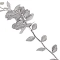 Cinta de hojas plateadas metalizadas para envolver regalos y decoración de ropa - Plateado