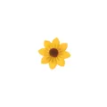 Small felt sunflower daisy decoration for DIY wedding and party decor - Yellow Flower