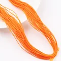 Cordón elástico de nailon naranja de 1 mm para creación de joyas y cuentas hechas a mano - 1 Paquete (Aprox 20m) / Naranja