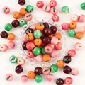 Cuentas de resina de colores en forma de manzana de 14mm para joyería artesanal DIY - 1 Pieza / Mezcla Aleatoria