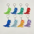 Bewegliche 3D-gedruckte Dinosaurier-Schlüsselanhänger in vielen Farben zur Entspannung - Dinosaurier Schlüsselanhänger (Zufällige Farbe) / 9.00g / Zufällige Farbe