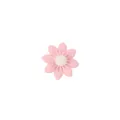 Pink variant of the fabric daisy flower with fuzzy white center for decorative DIY crafts - Pink Flower