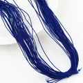 Cordón de nailon elástico azul oscuro de 1mm para crear joyas y pulseras de bricolaje. - 1 Paquete (Aprox 20m) / Azul zafiro