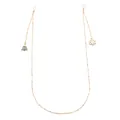 Elegant gold eyeglass chain with Christmas tree and snowflake charms - Christmas Tree & Snowflake Gold Style (C54)