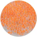 Detalle macro de cuentas de vidrio con núcleo naranja para la creación de joyas DIY. - 20g/Paquete Pequeño / Naranja (Color 14) / 2.0mm