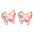 Cuentas de mariposa de acrílico con degradado UV iridiscente para bricolaje - Rosa Amarillo