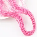 Cordón elástico de nailon rosa de 1 mm para hacer joyas DIY y proyectos de abalorios - 1 Paquete (Aprox 20m) / Rosa