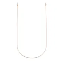 Rose gold metal beaded eyeglass chain and mask strap lanyard for women fashion style. - Rose Gold Metal Bead & Tube Style (C46)