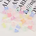 Cuentas de alfabeto acrílicas coloridas UV para joyas DIY y cadenas de teléfonos. - 1 Pieza / Escarchado por Láser