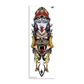 Tatuaje temporal para brazo completo con diosa mística y diseño de tigre rugiente - WB-002 / 17*48 CM