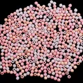 Cuentas de acrílico facetadas de 4 mm en colores pastel para hacer pulseras y collares DIY - 10g/Paquete (Aprox. 300 Piezas) / Rosa Niña