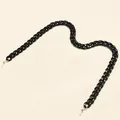 Black acrylic curb chain strap for glasses or face masks - Black Thick Acrylic Chain Style (C57)