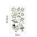 Luminous cartoon space theme temporary tattoo sticker for children with astronaut and rockets 10.5x6cm - Glow-in-the-Dark Space Y-015 / 6*10.5cm