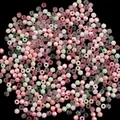 Cuentas biconas de acrílico de 4 mm colores caramelo para la creación de joyería DIY - 10g/Paquete (Aprox. 300 Piezas) / Malvavisco Dulce