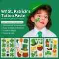 Tatuaggi temporanei per bambini a tema San Patrizio con trifogli e motivi di leprechaun. - Festival Irlandese Misto (Serie WY)