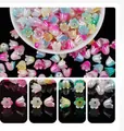 Cuentas de acrílico con forma de lirio de los valles en colores para joyería DIY - Colores Mezclados al Azar / 50 Piezas